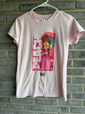 Tultex Girls Light Pink Princess Graphic Tee